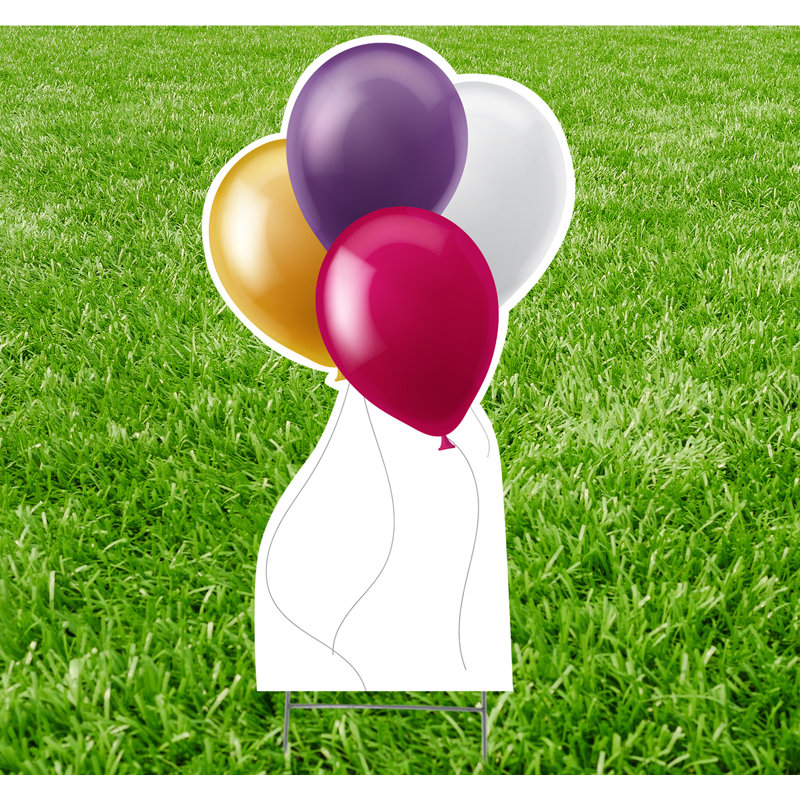 Trinx Balloons Yard Garden Stake Wayfair